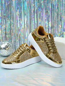 Height Increasing Laser <strong>Glitter</strong> Platform Sneakers Fashion Rainbow Reflection <strong>Trainer</strong> Versatile Street Style Sneaker <strong>for</strong> <strong>Women</strong> - Product Image 6
