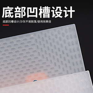Truelle en plastique Baolian à lame plate, manche orange, outil de plâtrage pour travaux de maçonnerie et de carrelage - Product Image 4