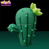 Hauteur 4.5m cactus gonflable géant de dessin animé de cactus gonflable pour la décoration d'événements