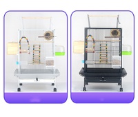 Usine Fine Metal Home gaiola de passaro Cage d'élevage d'oiseaux Portable Pet Travel Perroquet Cage Nid jaula para loros cage à oiseaux