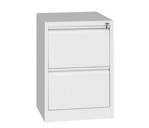 Armoire de classement en acier traditionnelle à 2 tiroirs verrouillables et réglables pour bureau ou école, conception assemblée - Product Image 4