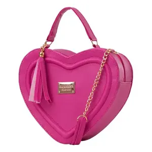 Bolso de Pecho en Forma de Corazón para Mujer, Marca Fana, de Microfibra y Cuero Sintético, con Correa de Cadena, Estilo Moderno, para Todas las Temporadas, Vegano - Product Image 5