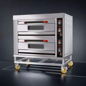 Bakoven 3 Dek 6 Droge 64 Lade Gasverwarmingsstaaf Prijs India Propaan Temperatuur Met Raam Best Verkopende Pizza Groot Voor - Product Image 1