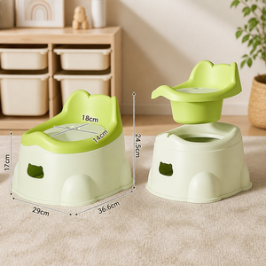 <span class=keywords><strong>Pot</strong></span> de <span class=keywords><strong>toilette</strong></span> pour enfants en plastique PP avec bassin amovible, protection anti-éclaboussures et poignée anti-renversement pour garçons et filles - Product Image 1