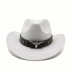 Top Quality Fashion Famous Ethniic Style Formal <b>Hat</b> Western Cowboy <b>Hat</b> <b>Easter</b> Halloween <b>Hat</b> Vintage Caps - Product Image 3