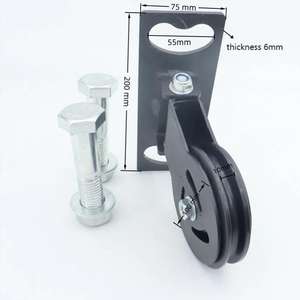 <span class=keywords><strong>Poulie</strong></span> de roulement fixe montée en rack accessoires d'équipement de fitness d'aviron assis à position haute faits maison - Product Image 2