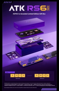 <span class=keywords><strong>Clavier</strong></span> à axe magnétique ATK RS6 pour jeux et esports 8000Hz <span class=keywords><strong>clavier</strong></span> mécanique <span class=keywords><strong>haut</strong></span> <span class=keywords><strong>de</strong></span> <span class=keywords><strong>gamme</strong></span> monomode en aluminium - Product Image 2
