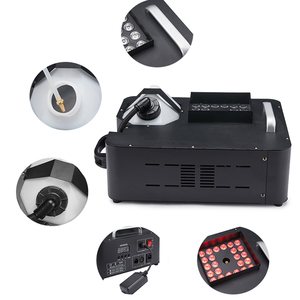 Yfl Hot Bán DJ điện dọc lên dẫn sương mù khói Máy 1500 Wát điều khiển từ xa <span class=keywords><strong>RGB</strong></span> DMX <span class=keywords><strong>Mini</strong></span> không khí cột sương mù máy cho đám cưới - Product Image 4
