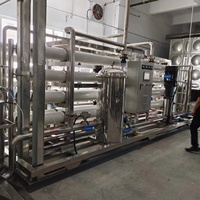 Système de purification d'eau par osmose inverse commercial 1500GPD 250L/H avec pompe, garantie 1 an, certifié CE