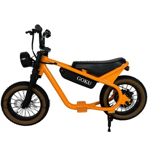 Electric City Bike 16 Inch*3.0 Fat Tire Children Electric Bicycle 7 Speed Electric Bike 250W Brushless Hub Motor City Ebike