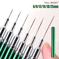 Pinceau liner pour nail art en nylon, pour gel UV, rayures françaises, dessin de lignes, motifs floraux, stylo de manucure professionnel DIY