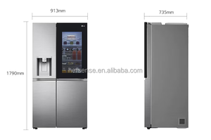 638L High Quality Technological Household 4 Door Silver Refrigerator Water Dispenser <b>Ice</b> <b>Maker</b> Wirh Transparent Frequency Conver - Product Image 3