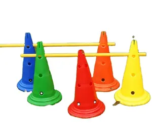 High Quality Wholesale Height 38cm PE Training Cone Marker with Hole