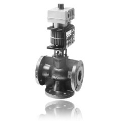 Vanne de régulation à solénoïde Siemens M3P100FY DN100 PN16 en acier au carbone à double bride, débit linéaire bidirectionnel, norme allemande - Product Image 2