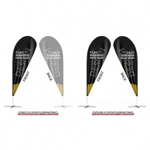 ธงประดับตกแต่งสำหรับใช้งานกลางแจ้งและทางการเกษตร ธงชายหาด พิมพ์ลายดิจิทัลตามสั่ง ผ้าปีกนกแบบแขวน อลูมิเนียม โพลีเอสเตอร์ รูปทรงสี่เหลี่ยมผืนผ้า - Product Image 4