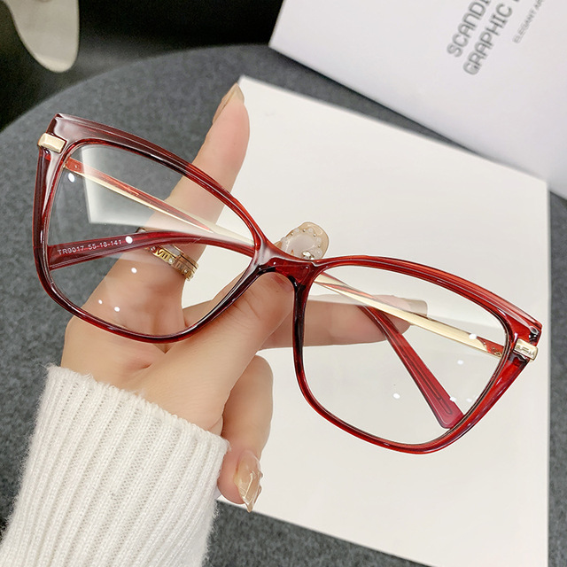 Vintage Style cat Eye Glasses Ladies Eyewear Transparent Optical Computer Eyewear Women Eyeglasses