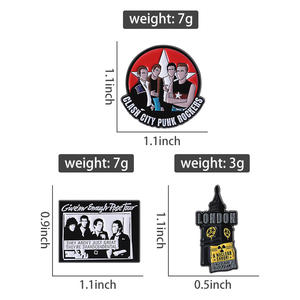 朋克摇滚乐队珐琅别针音乐主题金属胸针翻领背包徽章饰品礼品朋友批发 - Product Image 6