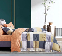 Ensemble de housse de couette 100% coton 200TC 300TC, motif imprimé numérique personnalisé, draps de lit