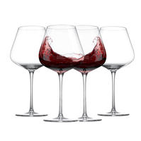 Verre à vin en cristal en gros, flûte à champagne, verre à vin rouge avec boîte cadeau pour mariage, restaurant, hôtel, utilisation avec logo personnalisé