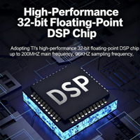 Amplificateur de puissance de classe D 2 canaux AM-204 2*2100W 8ohm DSP USB professionnel pour scène PA DJ avec boîtier métallique et connectivité réseau