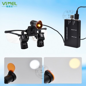 Lunettes grossissantes dentaires Wemeile 5x40mm avec lumière LED pour usage dentaire - Product Image 4