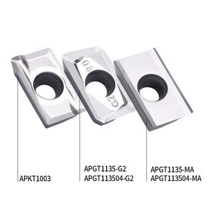 Plaquettes de fraisage personnalisables pour aluminium, cuivre, magnésium - APGT1135 MA G2 MA3 APGT113504 APKT1003 APGT APKT 1135 1003 - Product Image 1