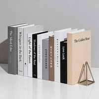 Livres décoratifs personnalisés pour la décoration intérieure, style vintage, pour table basse et étagères, ensemble de livres factices décoratifs