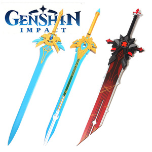 Spade Giocattolo in Legno per Cosplay di <span class=keywords><strong>Genshin</strong></span> <span class=keywords><strong>Impact</strong></span>, Replica di Armi Samurai dalla Cina - Product Image 1