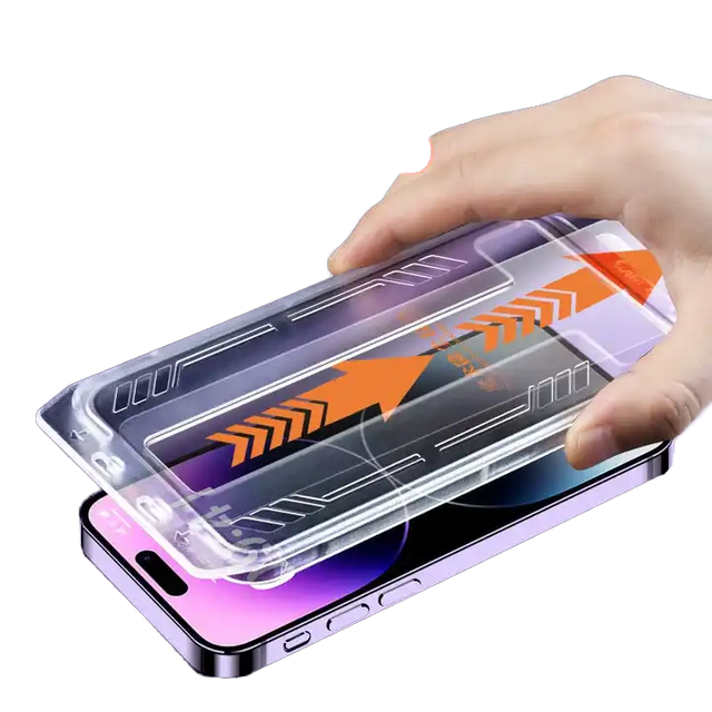 Dust-Removal Easyapp HD Clear 0.33mm Anti-Spy Privacy Tempered Glass Screen Protector for iPhone 16 15 14 13 12 11 Pro Max XR