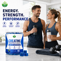 Gommes de créatine monohydrate avec électrolytes, saveur myrtille, 60 unités