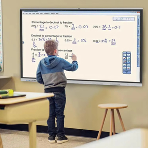 Trường tương tác bảng trắng HD 55 inch <span class=keywords><strong>LCD</strong></span> hiển thị cuộc họp điện tử kỹ thuật số tương tác phẳng bảng trắng thông minh - Product Image 1