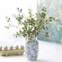 Feuilles de patate douce artificielles en plastique style Zen, décoratives d'intérieur, bioniques, pour mariage, lignes de type lierre, 30-100cm