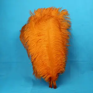 Orange South African ostrich feather High quality feather wedding prop 45-50cm