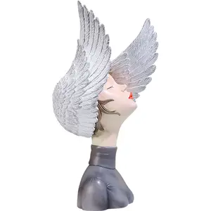 Resin Gifts Factory Direct Sale Wings Of Dreams Figurine Furnishing Articles Ornament Home Office Desk Decoration