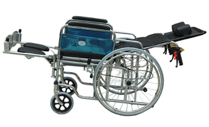 Silla de Ruedas reclinable con reposacabezas, reclinable, plegable, manual - Product Image 3
