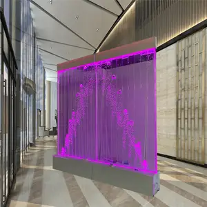 Neue Design Restaurant Dekoration maßge schneiderte LED Acryl Wasser Blase Wand Bildschirm Raumteiler