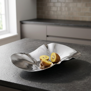 Polished Metal <b>Serving</b> <b>Tray</b> Solid Finish Elegant Design Dishwasher Safe Residential Use Food Contact Safe - Product Image 5