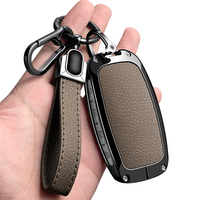 Étui de protection en métal et cuir pour clé de voiture Genesis G80 2023 2024 2025 G70 G90 G90RS4 GV60 GV80 Series, porte-clés tendance