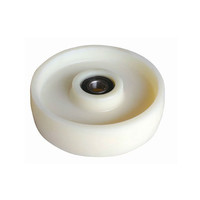 Chariot à palettes en plastique nylon vierge durable à haute capacité de charge à bon prix / Roues de chargement avant 80 mm