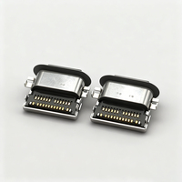 Adaptador USB OTG de Macho a Hembra de 8 Pines para iOS, Conector USB Tipo C con Junta de Sellado y Orificios para Tornillos