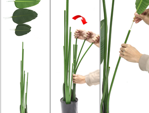 Botanique bonsaï d'intérieur en pot plantes artificielles en plastique d'intérieur - Product Image 5