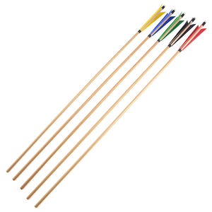 De Madera de tiro con arco tradicional caza arco accesorios de 5 pulgadas cuchillo afilado Turquía pluma flechas de madera - Product Image 3