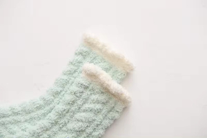 Nhà cô gái sàn Phụ Nữ Ngủ vớ Fluffy mờ sock san hô mềm kẹo màu mùa đông dày lông cừu vớ - Product Image 4