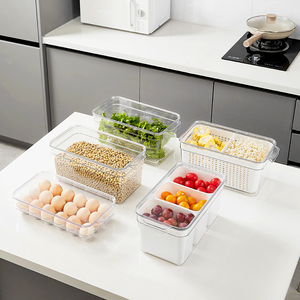 Keep Your <b>Kitchen</b> <b>Tidy</b> with Transparent Refrigerator Storage Organizers - Product Image 2