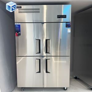 Réfrigérateur de cuisine en acier inoxydable <span class=keywords><strong>le</strong></span> <span class=keywords><strong>moins</strong></span> <span class=keywords><strong>cher</strong></span>, refroidissement direct, double température, vertical, <span class=keywords><strong>congélateur</strong></span> commercial pour la viande - Product Image 1