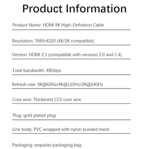 <span class=keywords><strong>Cable</strong></span> <span class=keywords><strong>HDMI</strong></span> 2.1 chapado en oro UHD 8K 60hz 4K 120Hz, <span class=keywords><strong>cable</strong></span> <span class=keywords><strong>HDMI</strong></span> de móvil a TV, <span class=keywords><strong>cable</strong></span> de video <span class=keywords><strong>HDMI</strong></span> 3D, <span class=keywords><strong>cable</strong></span> <span class=keywords><strong>HDMI</strong></span> de 1M 2M 3M. - Product Image 5