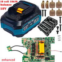 Kit de boîtier de batterie au lithium compatible avec Makita BL1830 BL1850 BL1860 BL1830B BL1850B BL1860B
