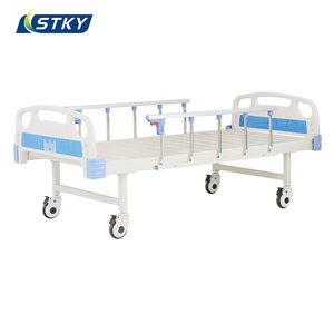 Letto Ospedaliero Manuale Standard <span class=keywords><strong>per</strong></span> <span class=keywords><strong>Pazienti</strong></span>, Letto Medico Singolo Piatto con Materasso, Sponda di Protezione e Tavolo da Pranzo <span class=keywords><strong>per</strong></span> Cliniche - Product Image 3