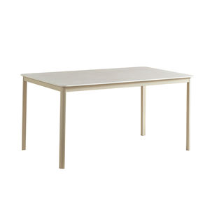 Bộ bàn ăn hình chữ nhật hiện đại màu trắng 4-6 chỗ ngồi, chân kim loại chắc chắn, thích hợp cho nhà bếp, phòng khách và khách sạn - Product Image 3