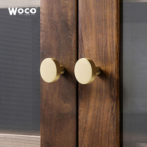 Woco Lan Cabinet <b>Knob</b> Single Hole Modern Minimalist Drawer Handle <b>Black</b> Wardrobe <b>Door</b> Metal Round Handle - Product Image 4